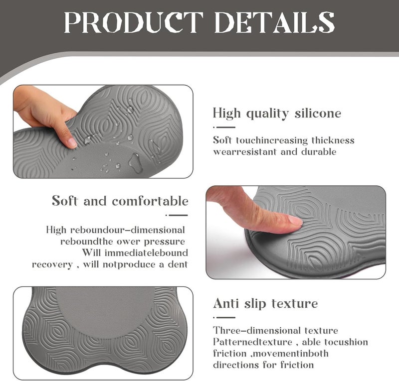 MBKHFLL 2 Packs Yoga Knee & Elbow Cushions - Extra Thick Foam for Knees, Elbows, Wrists, Hands & Head - Pilates & Kneeling Pads - Support Foam Pads for Women & Men - Image 3